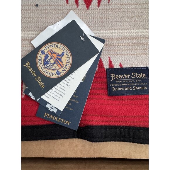 NWT Pendleton Brave Star Jacquard Robe Beaver State Blanket 64x80 Made USA Box - Picture 4 of 9